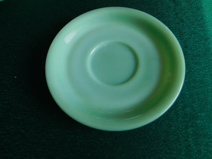 Jadeite Fire-King glass saucer VGU