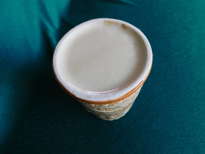 Ceramic beer stein three men