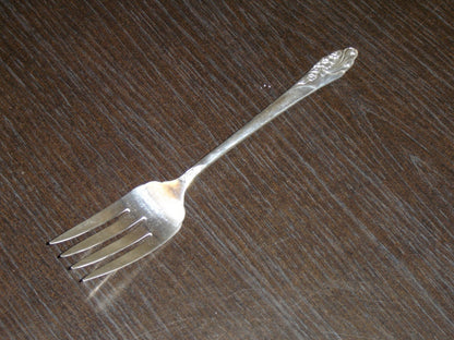 Community Evening Star (1950) medium solid cold meat serving fork