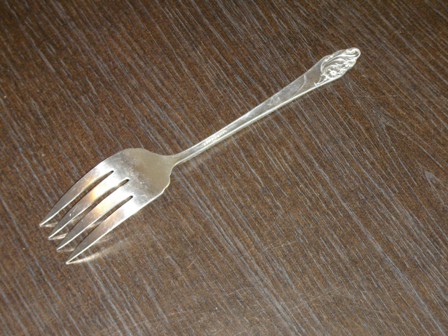 Community Evening Star (1950) medium solid cold meat serving fork