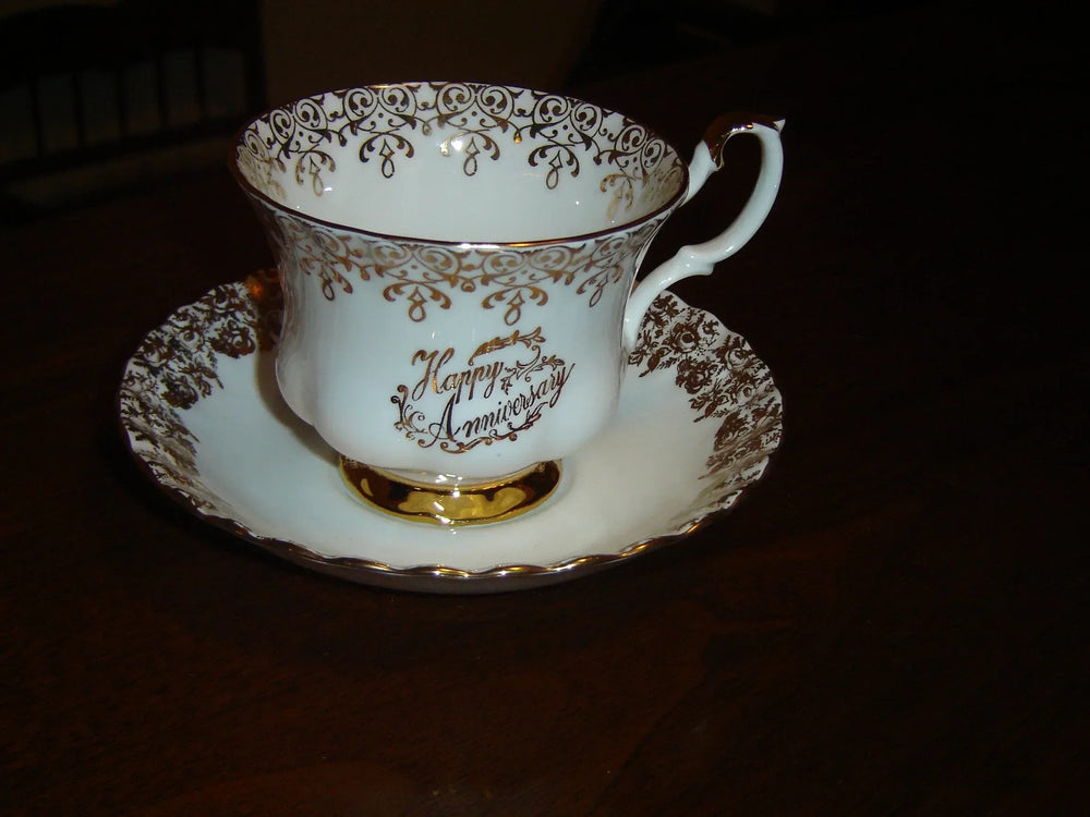 Royal Albert gold anniversary cup and saucer