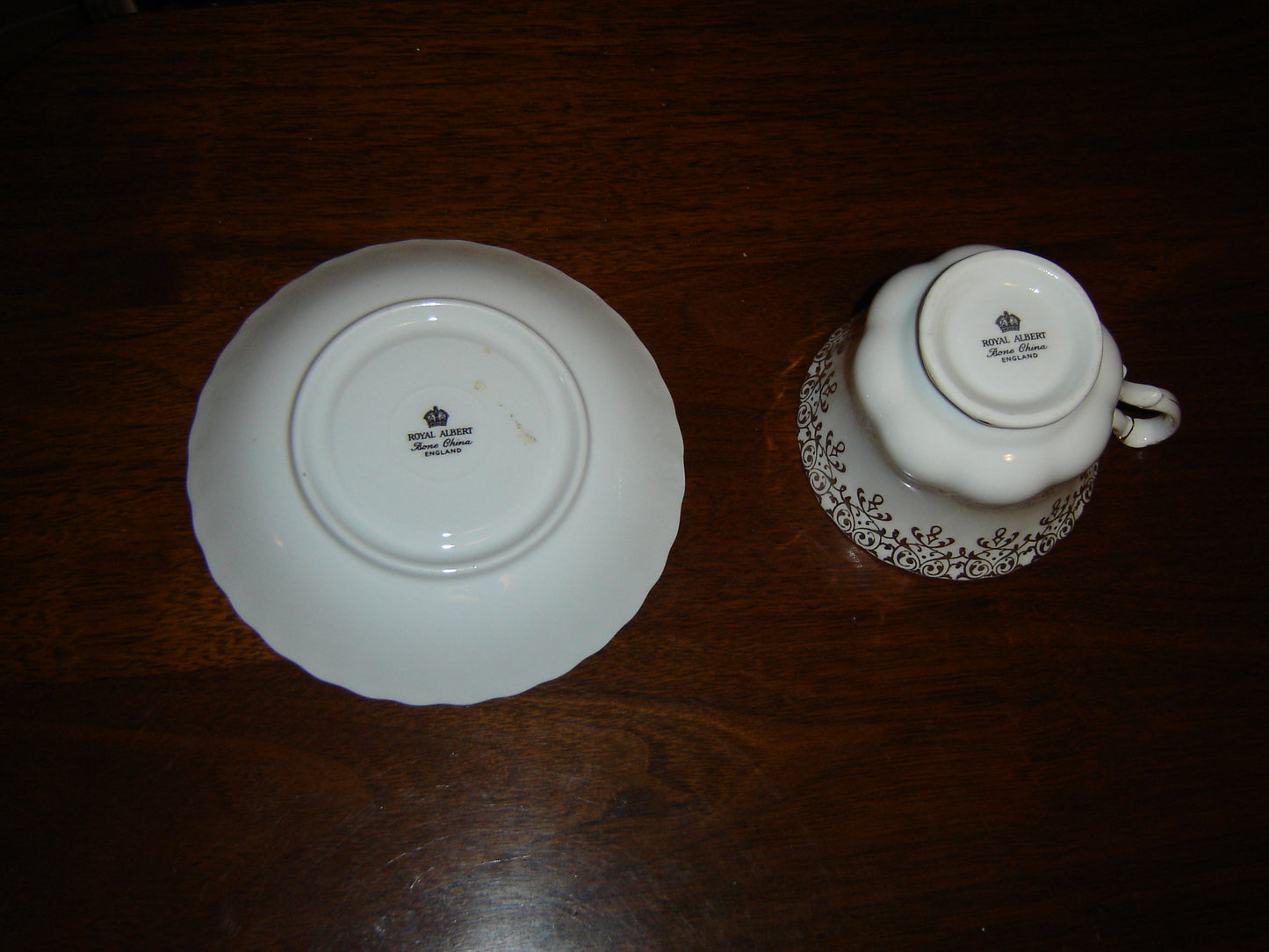 Royal Albert gold anniversary cup and saucer VGU - Items Tried And True