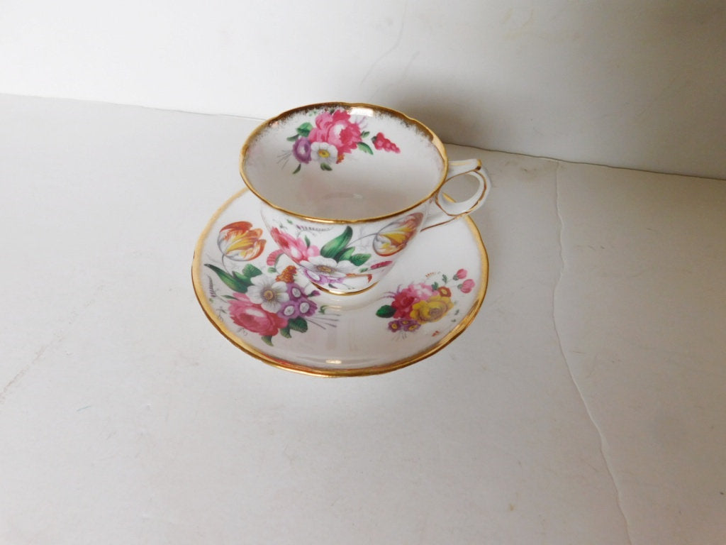 Royal Stafford 1841 cup and saucer near mint condition - Items Tried And True