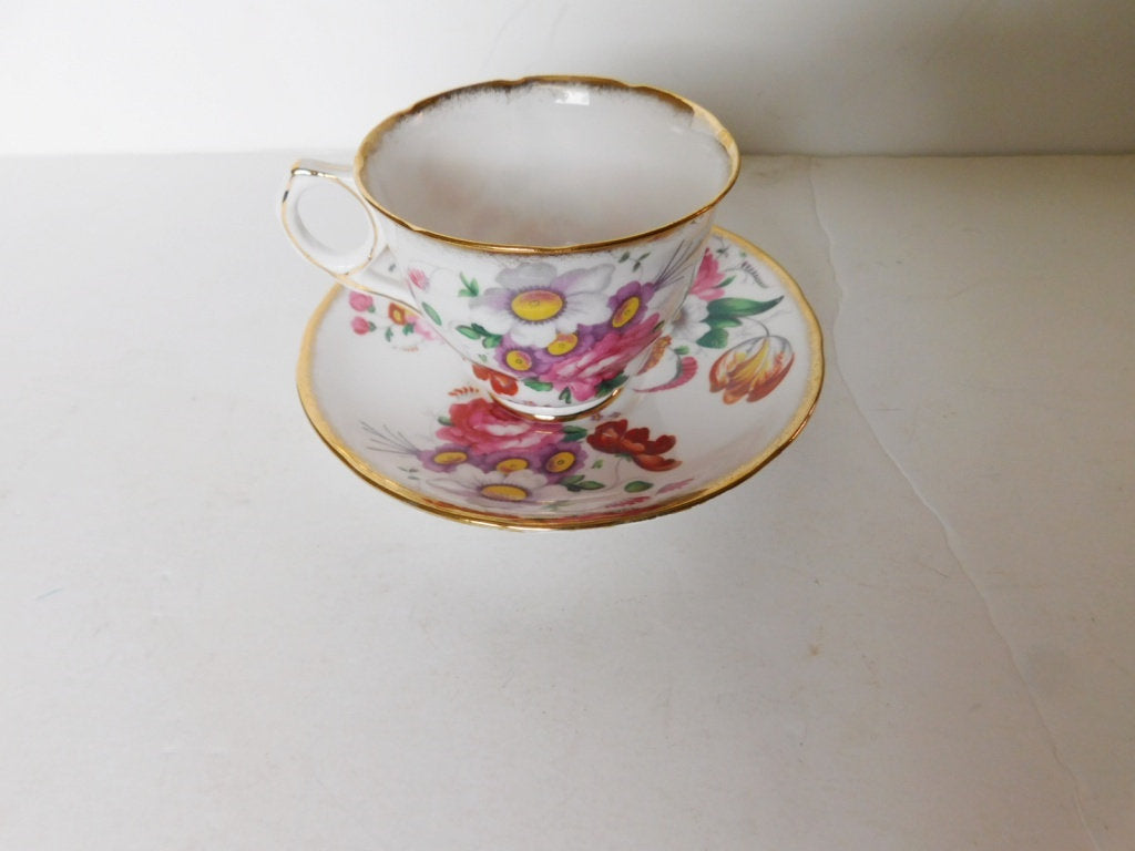 Royal Stafford 1841 cup and saucer near mint condition - Items Tried And True