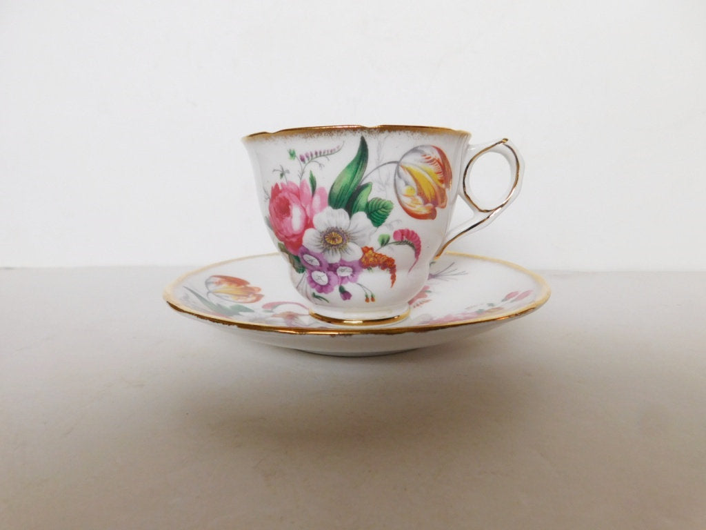 Royal Stafford 1841 cup and saucer near mint condition - Items Tried And True