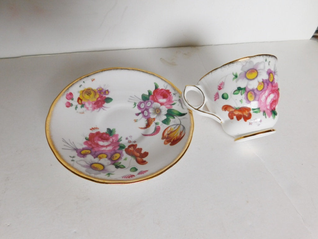 Royal Stafford 1841 cup and saucer near mint condition - Items Tried And True