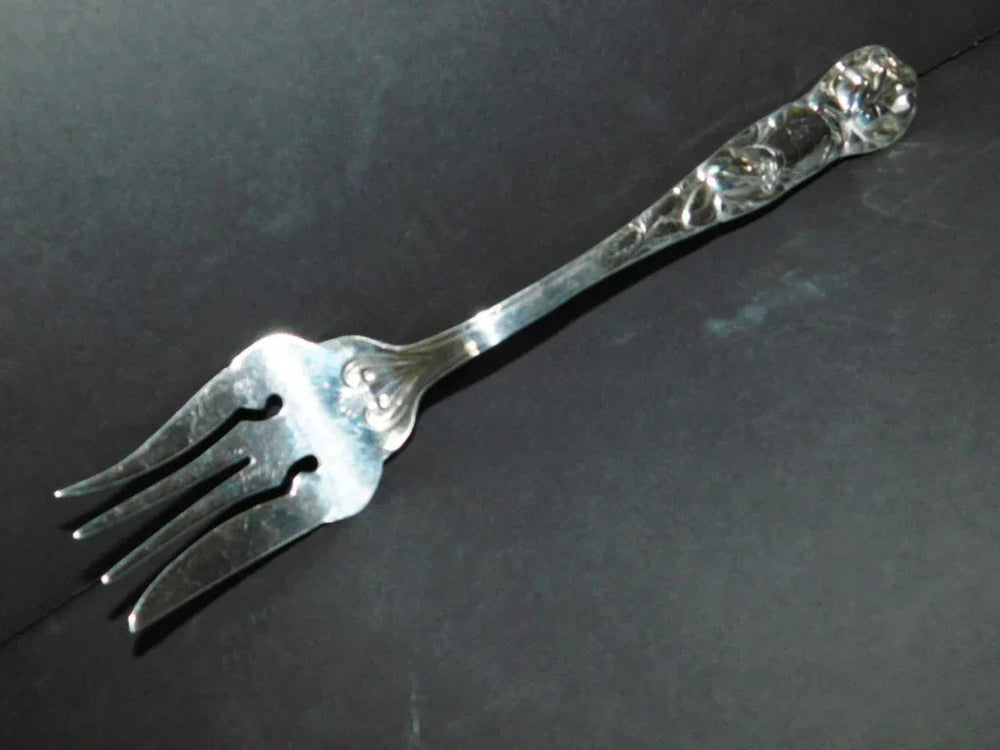 Primrose Plate (Birks) Art Nouveau pattern cold meat serving fork