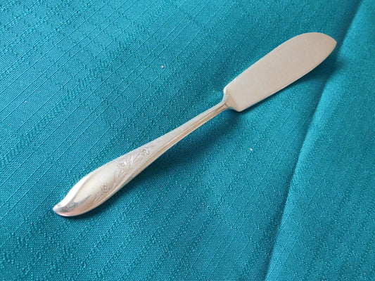 1847 Rogers Bros. Springtime (1957) flat handle master butter knife VGU - Items Tried And True