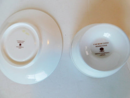 Nikko Rendezvous (1986) rust gold cup and saucer near mint condition - Items Tried And True