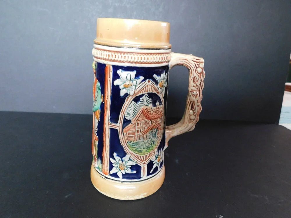 Vintage German 7 inch stein design 4