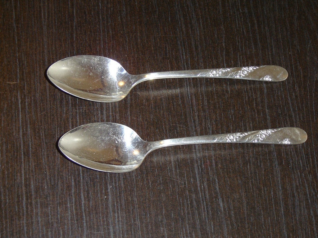 Pair of Tudor Plate Bridal Wreath (1950) Tablespoons (serving spoons) - Items Tried And True