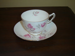 Crown Staffordshire English Rose cup and saucer near mint condition