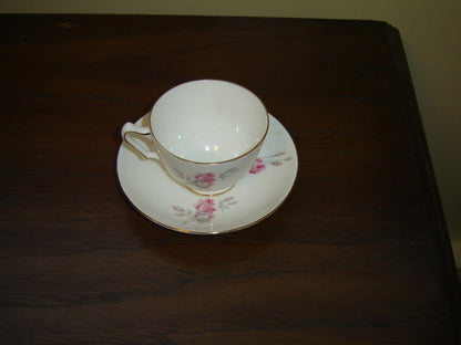 Crown Staffordshire English Rose cup and saucer near mint condition - Items Tried And True