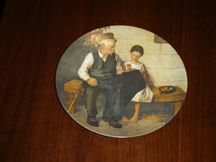 Knowles Rockwell Lighthouse Keeper's Daughter collector plate VGU