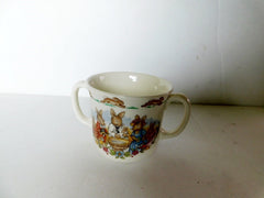 Bunnykins Christening 2 Handled Hug a Mug Mug Albion shape near mint condition