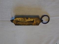 Vintage Hughes brass pocket balance hanging scale