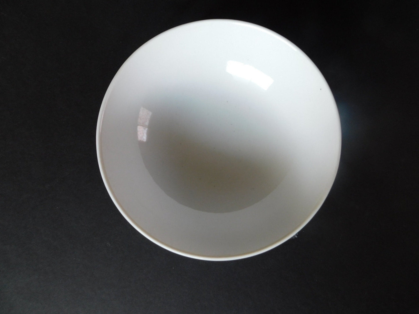 Solid white smooth 6.5 inch cereal bowl VGU - Items Tried And True