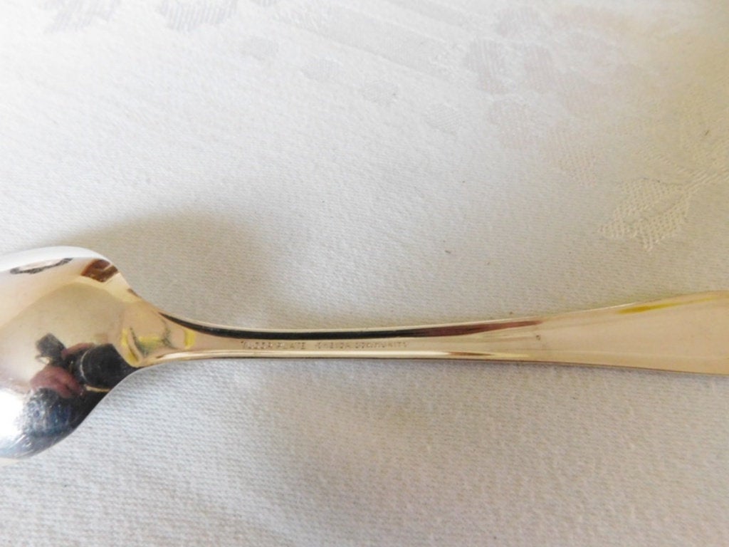 Tudor Plate June-Nursery (1932) place oval soup spoon VGU - Items Tried And True