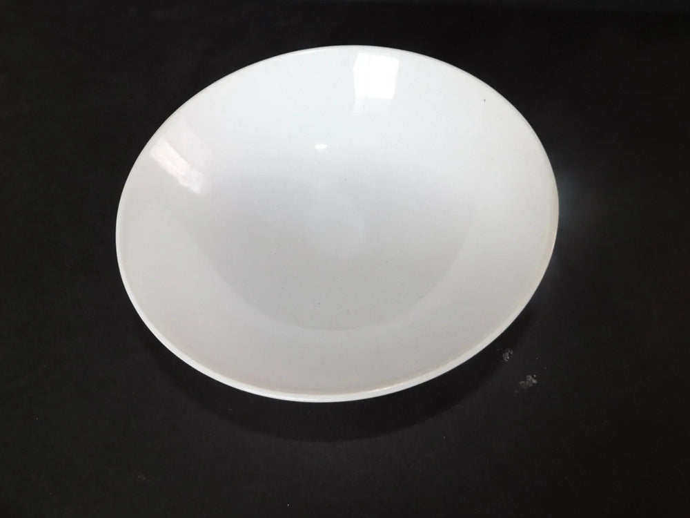 Solid white smooth 6.5 inch cereal bowl