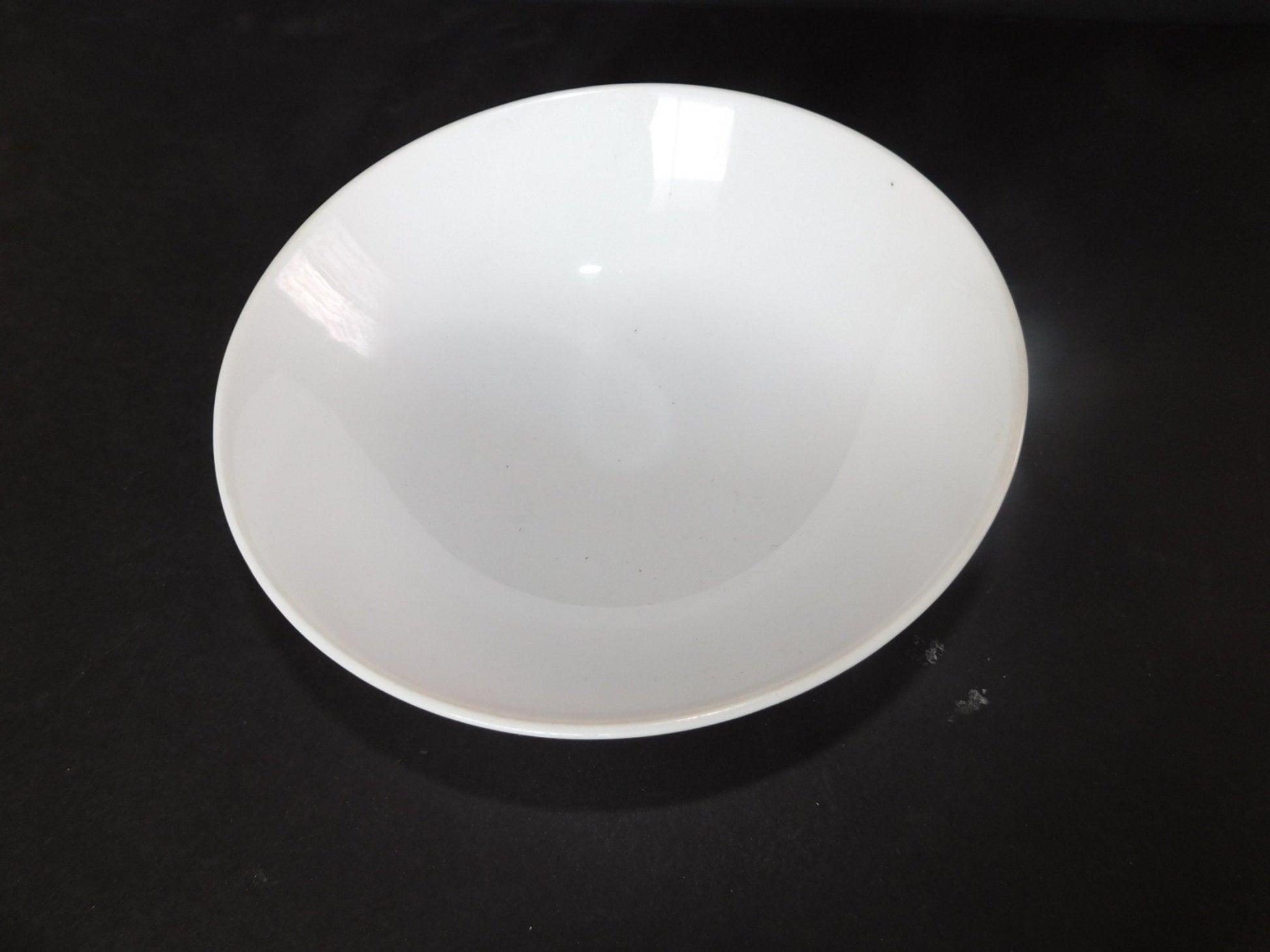 Solid white smooth 6.5 inch cereal bowl VGU - Items Tried And True