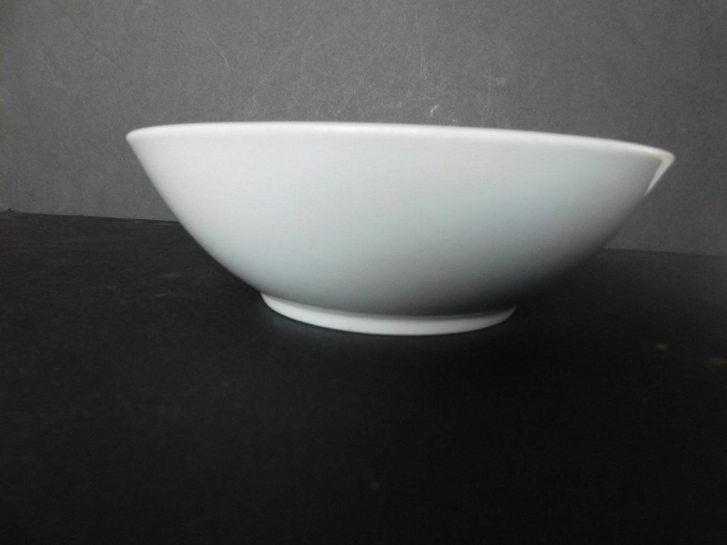 Solid white smooth 6.5 inch cereal bowl VGU - Items Tried And True