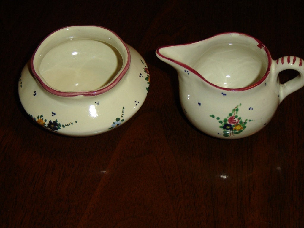 Deruta (Italy) cream and sugar set VGU - Items Tried And True