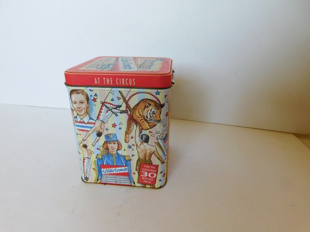 Neilson Crispy Crunch collector tin with hinged lid VGU - Items Tried And True