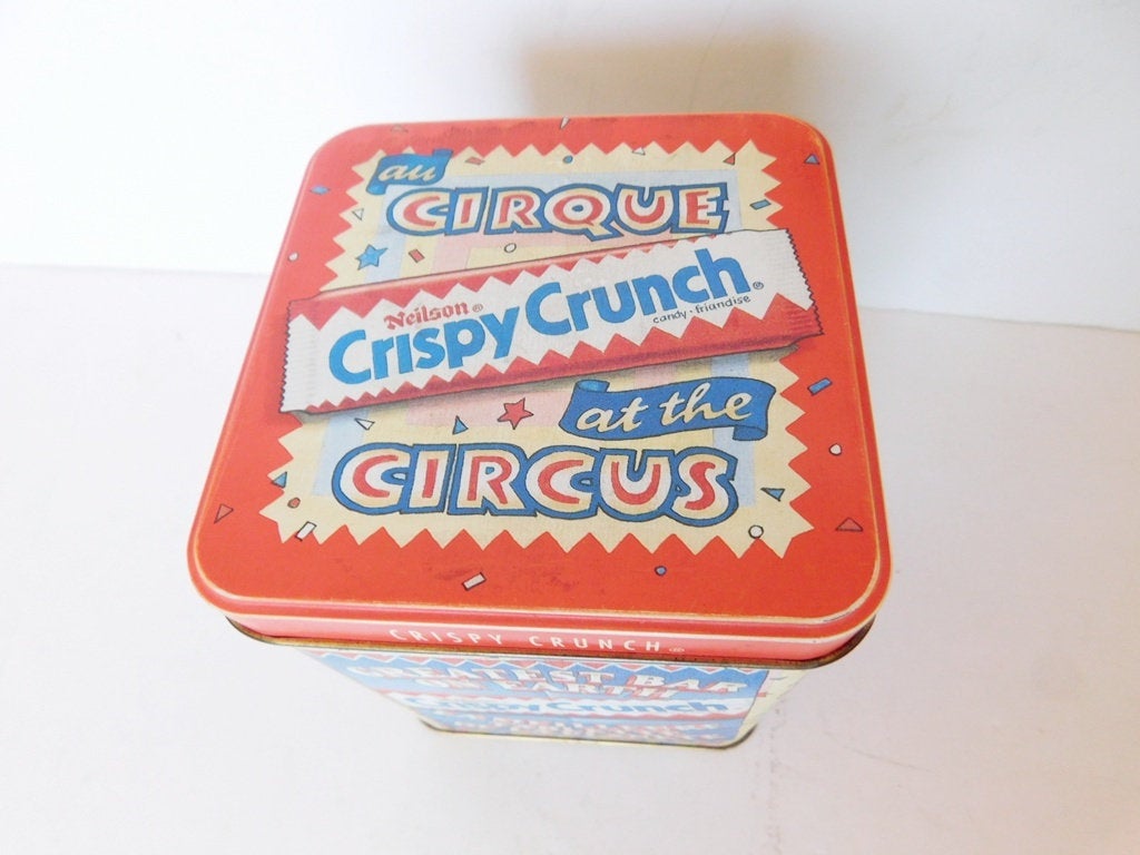 Neilson Crispy Crunch collector tin with hinged lid VGU - Items Tried And True