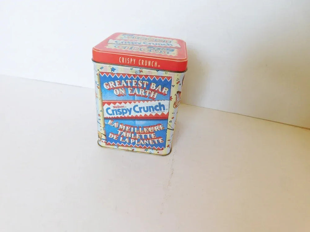 Neilson Crispy Crunch collector tin with hinged lid