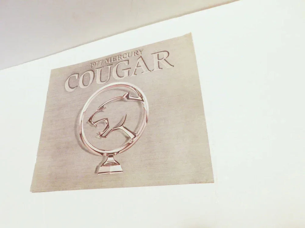 1977 Mercury Cougar dealer advertising brochure