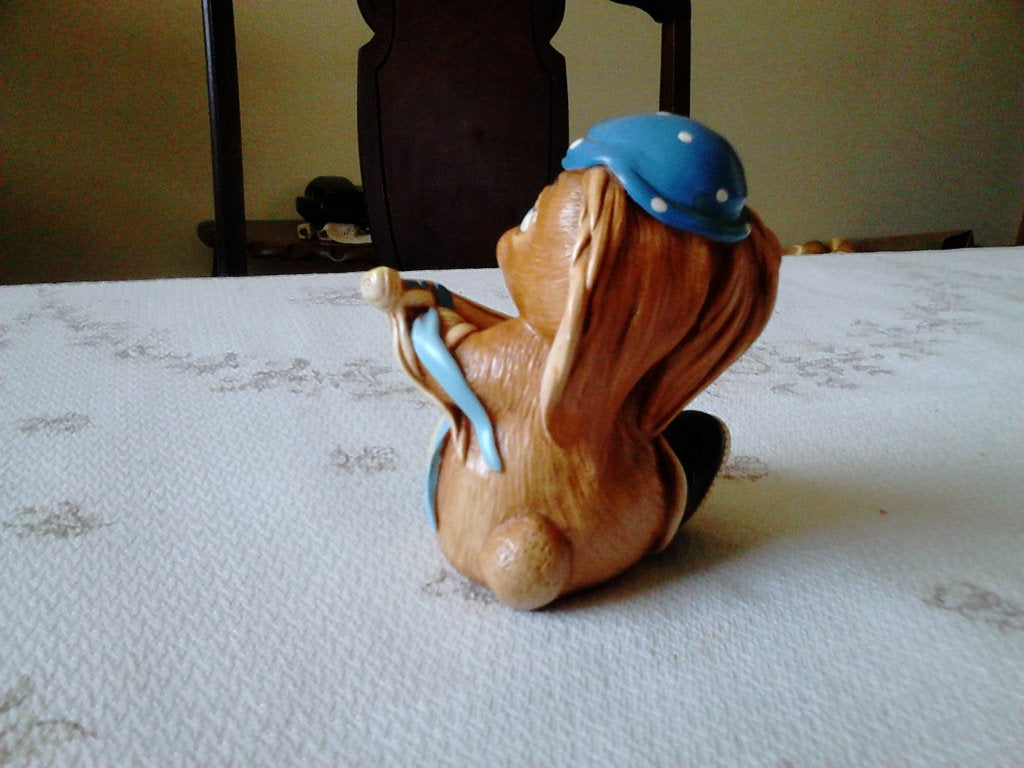 Pendelfin Casanova (1982) blue hat stoneware figurine from England VGU - Items Tried And True