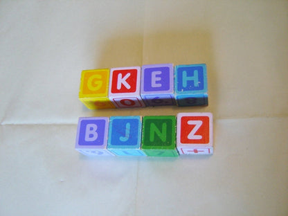 9 piece set of wooden baby blocks and rattle - Items Tried And True